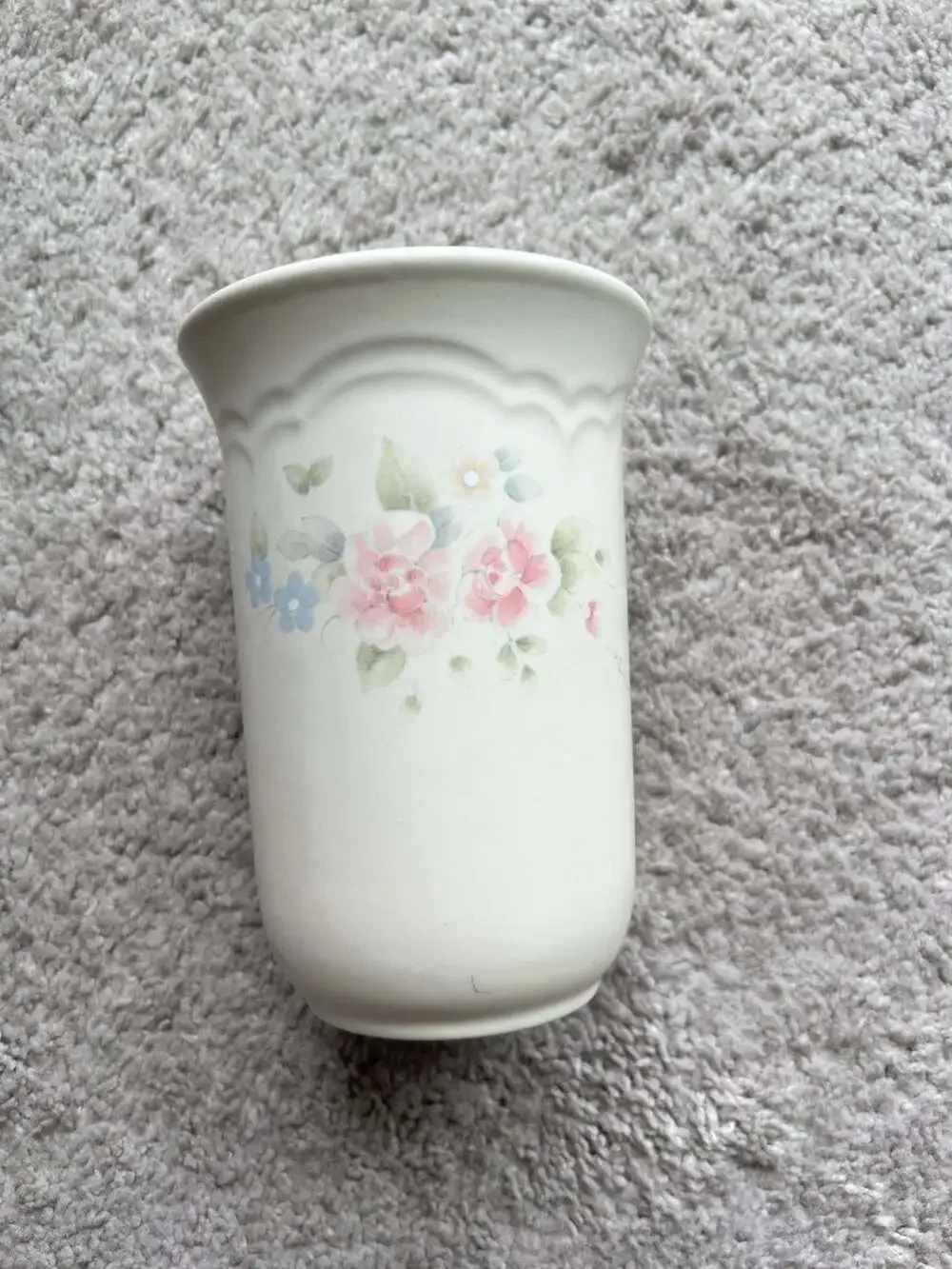 Pfaltzgraff Tea Rose Stoneware Utensil Holder or Vase